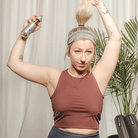 gym hair bun