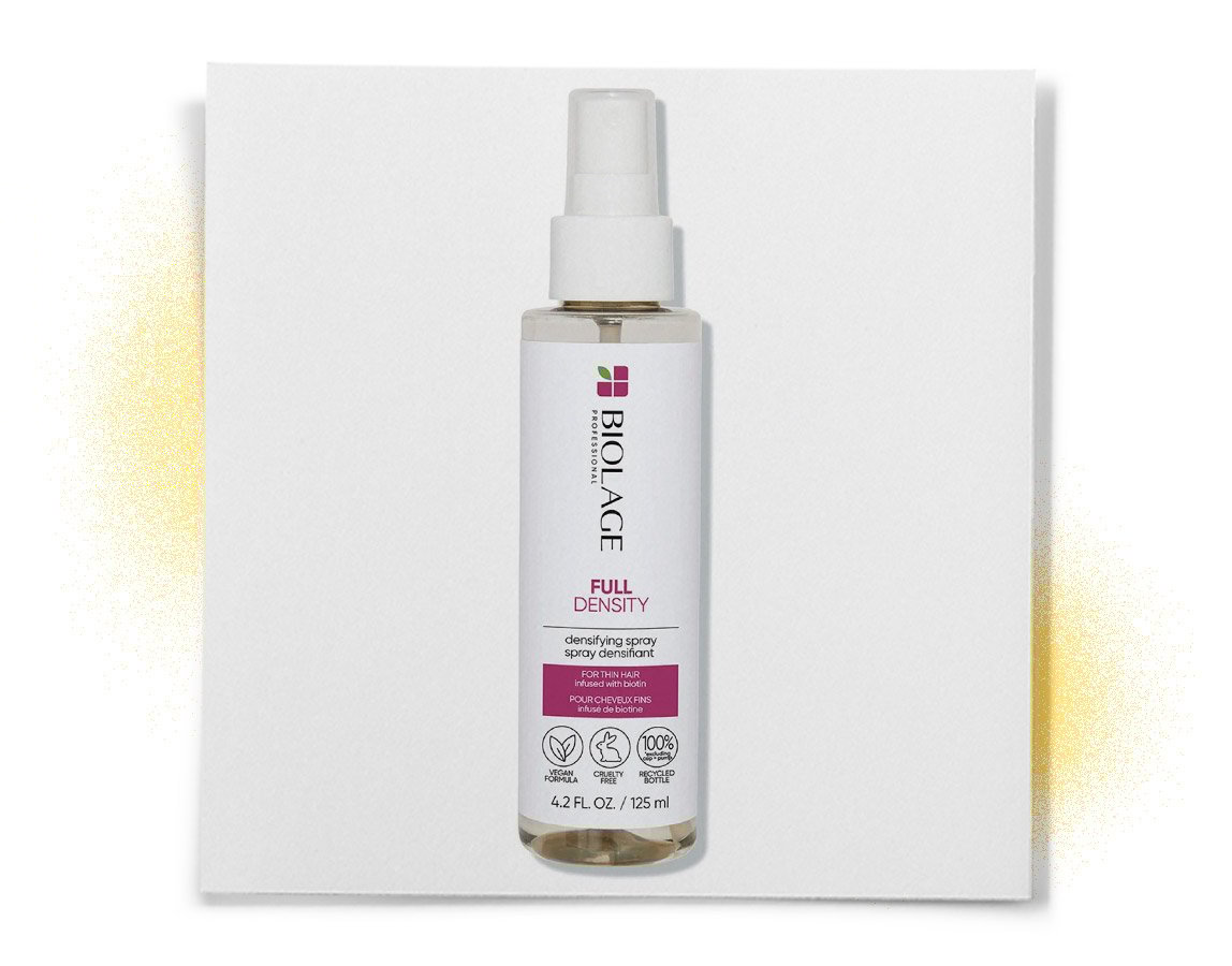 Learn how Biolage Professional’s Full Density Spray became a volumizing staple in this low-maintenance editor’s hair care routine.