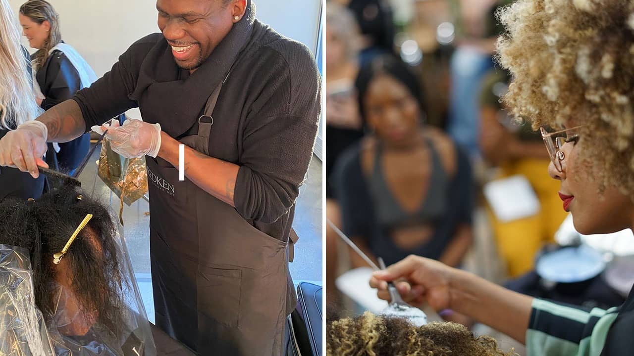Afro store hair stylist