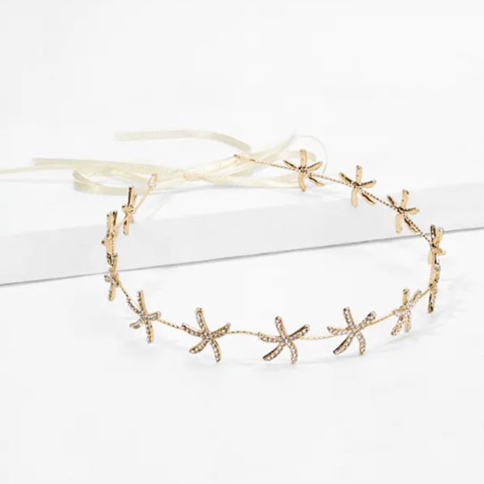 seashell hair headband