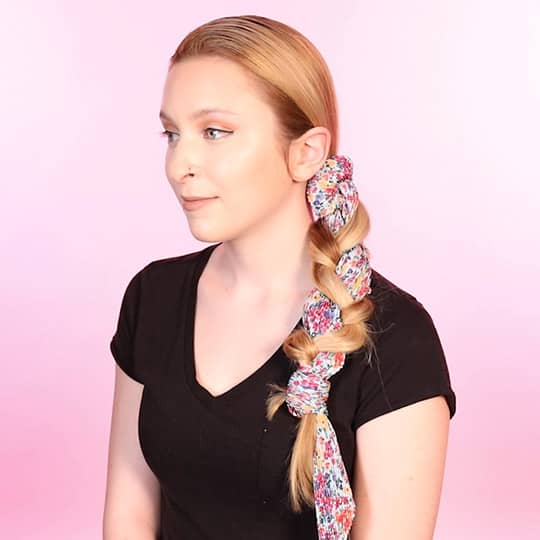 ways to wear hair scarf