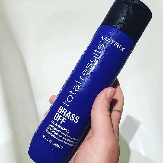 photo of matrix total results brass off shampoo