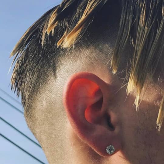 photo of disconnected undercut hairstyle