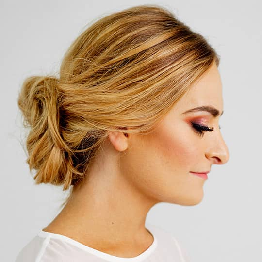 woman with final new years eve hair