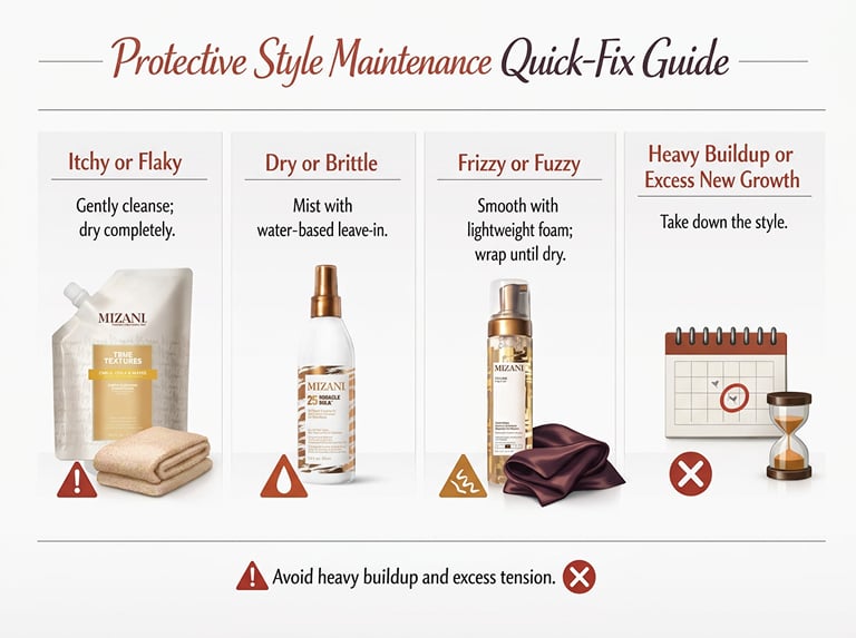 protective style maintenance quick-fix guide