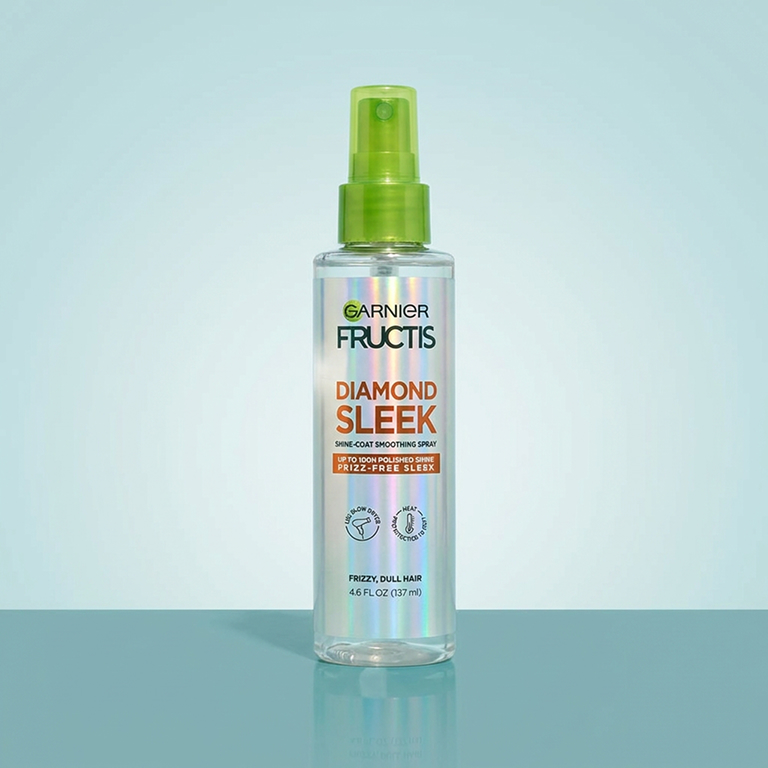 An image of Garnier Fructis Diamond Sleek Shine-Coat Smoothing Spray