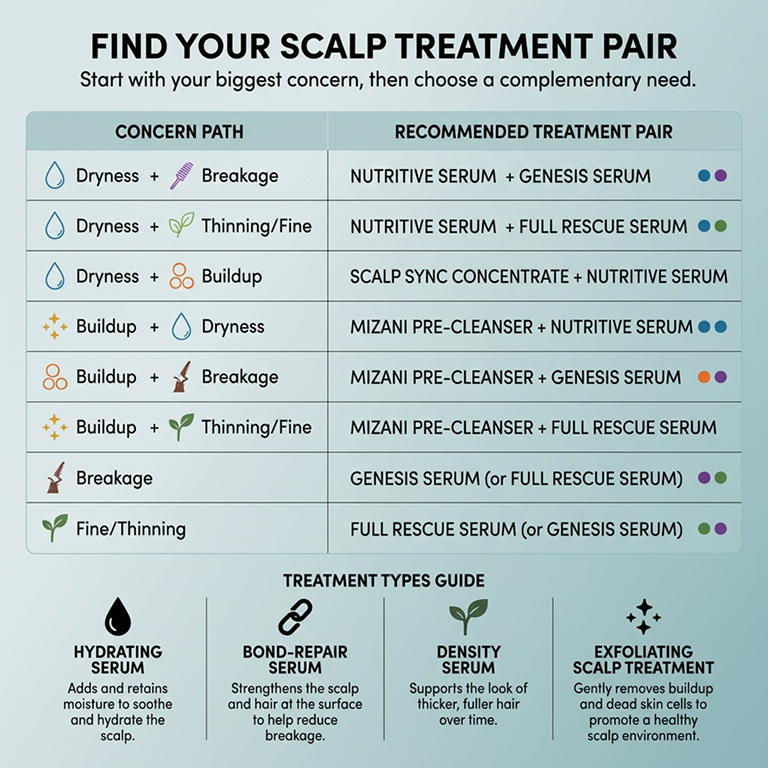 scalp care with shampoo decision matrix